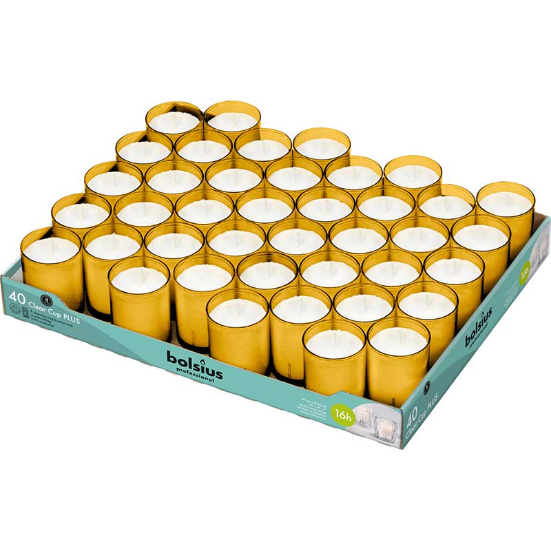 Bolsius Clear Cup Plus (Case 200) Covent Garden Candle Company