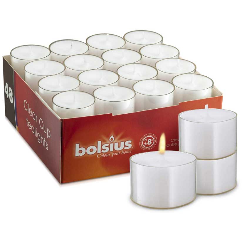 Bolsius Grave Light – Red – 20-Pack – Long Burning Time 2 Days – Funeral Candle & Memorial Candles – Clean Burning – Without Palm Oil
